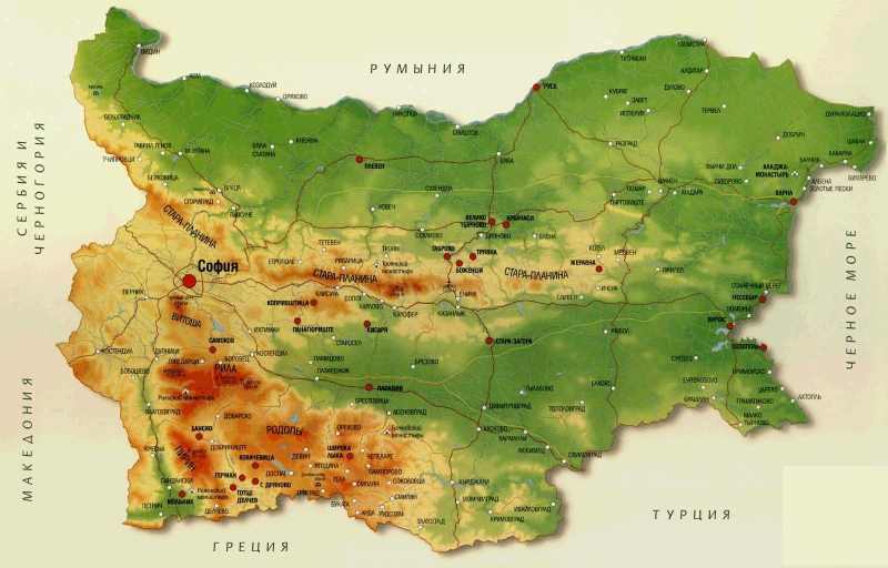 География Болгарии